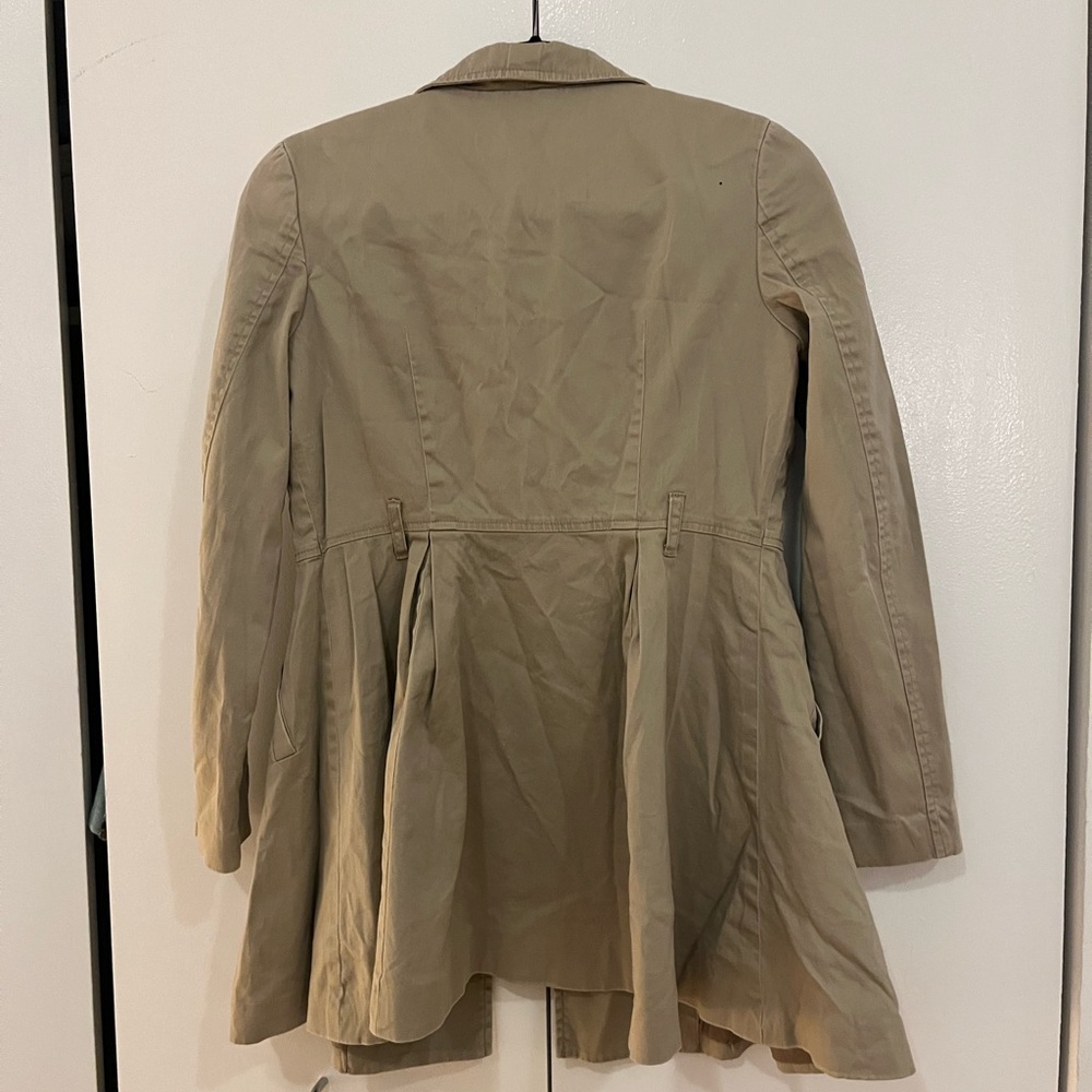 Small H&M Beige Cotton Short Raincoat - Picture 5 of 7